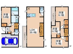 Kolet小竹向原の物件間取画像